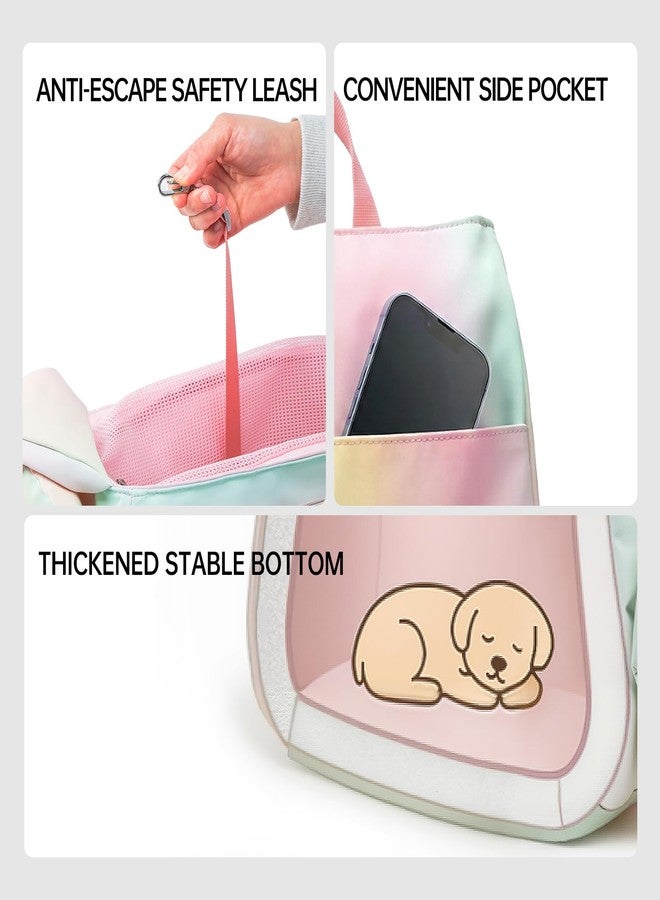TOUCHDOG Pet Carrier Purse for Small Dogs & Cats - Lightweight Travel Handbag, Breathable Tote with Padded Interior (Pink) - Image 3